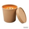 POT A SOUPE~GLACE CARTON BRUN ISOTHERME 470ML Ø99 H.100MM ~25 couv 10262 Su37597