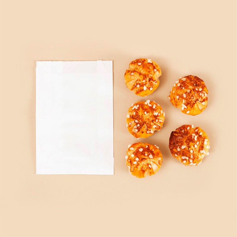 SAC VIENNOISERIE KRAFT BLANC N°1 120+50X160MM ~1000