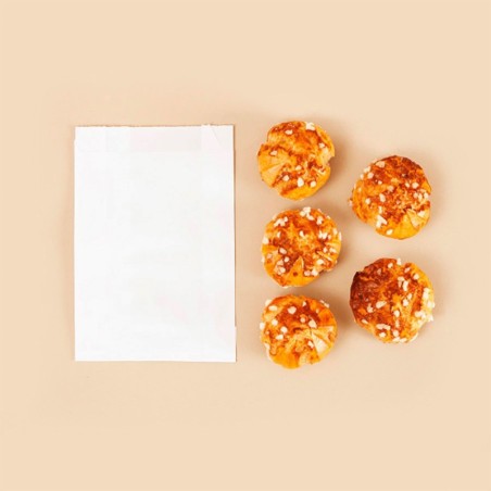 SAC VIENNOISERIE KRAFT BLANC N°1 120+50X160MM ~1000