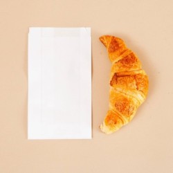 SAC VIENNOISERIE KRAFT BLANC N°2 120+50X210MM ~1000