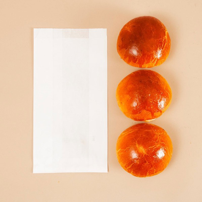 SAC VIENNOISERIE KRAFT BLANC N°4 140+70X260MM ~1000