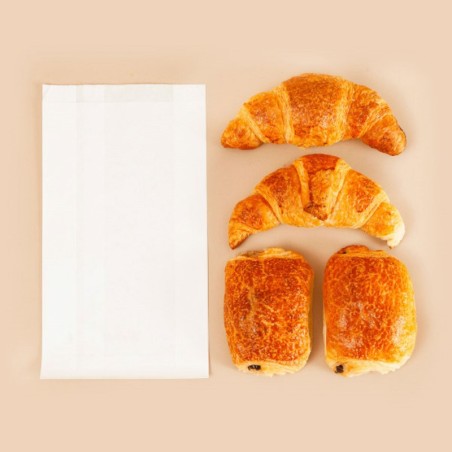 SAC VIENNOISERIE KRAFT BLANC N°5 180+70X280MM ~1000