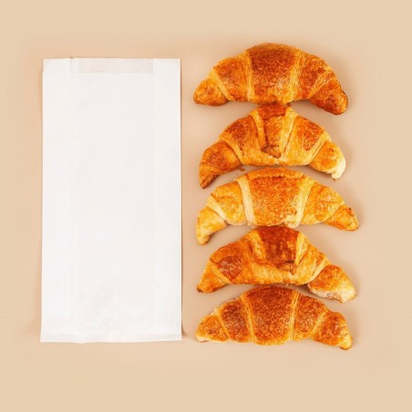 SAC VIENNOISERIE KRAFT BLANC N°6 180+70X360MM ~1000