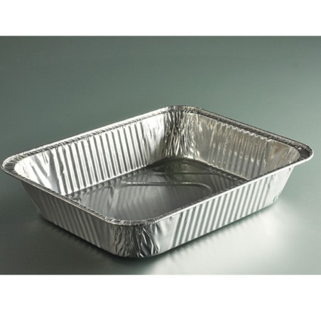 PLAT GASTRONORME ALUMINIUM 1~2 PG3500 298X236X60MM ~100 couv 13673