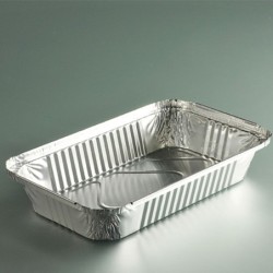 PLAT ALUMINIUM 1170ML OPERCULABLE 263X160X40MM ~100 couv 12574