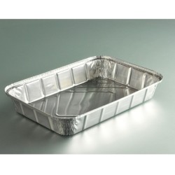 PLAT ALUMINIUM 2100ML OPERCULABLE 295X195X42MM ~50 couv 12575