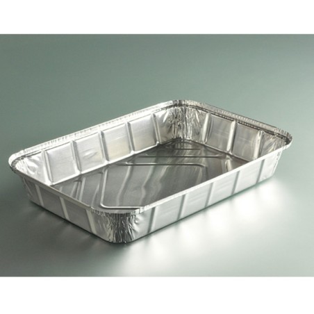 PLAT ALUMINIUM 2100ML OPERCULABLE 295X195X42MM ~50 couv 12575