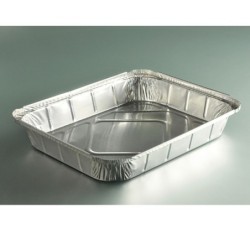 PLAT ALUMINIUM 2400ML OPERCULABLE 298X238X43MM ~50 couv 12576