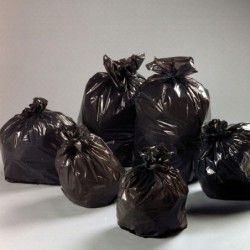 SAC POUBELLE 110L PEBD 700X1050MM 65Mµ NOIR ~25