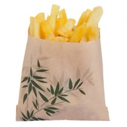 SACHET FRITE PAPIER INGRAISSABLE FEELGREEN 120X120MM ~1000