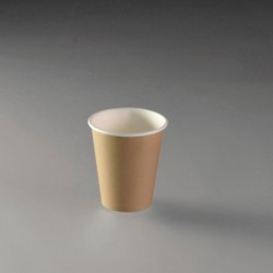 GOBELET CARTON BRUN 17.5CL PLEIN 20CL Ø70MM ~100 couv 34595-35334