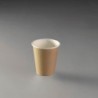 GOBELET CARTON BRUN 17.5CL PLEIN 20CL Ø70MM ~100 couv 34595-35334