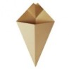 CONE CARTON KRAFT POUR FRITE OU CREPE 27X16CM ~200