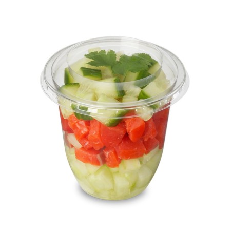 COUVERCLE POUR COUPE DELIPACK CRISTAL RPET Ø81 H13MM ~50 pour 12418-12419-12420