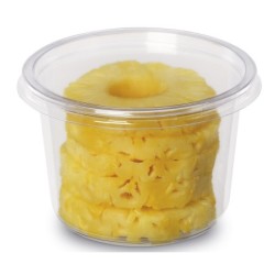 POT ROND TUSIPACK APET CRISTAL Ø117 H81MM 500ML ~500 couv 30706 - Propo 30709