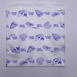 POCHETTE FERMETURE ADHESIVE 250X250MM POISSONNERIE + FACE TRANSP ~1000