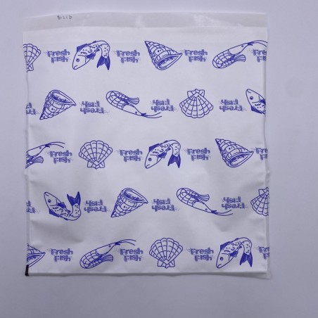 POCHETTE FERMETURE ADHESIVE 250X250MM POISSONNERIE + FACE TRANSP ~1000