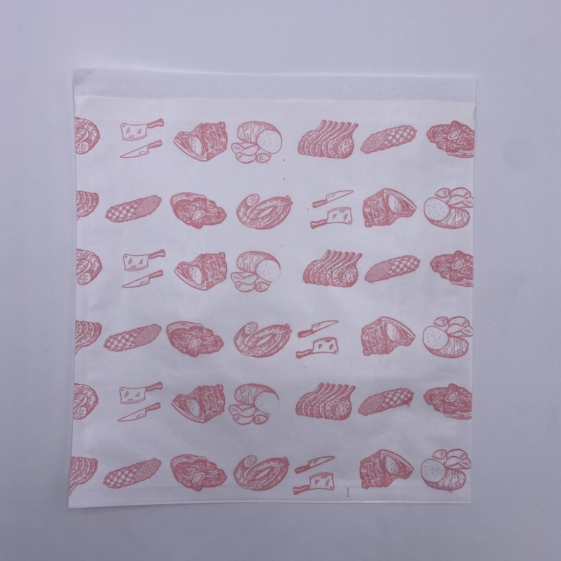 POCHETTE FERMETURE ADHESIVE 250X250MM BOUCHERIE-CHARCUTERIE ~1000
