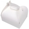 BOITE PATISSIERE A POIGNEE BLANCHE N°16 15.5X17CM H5.5CM ~50