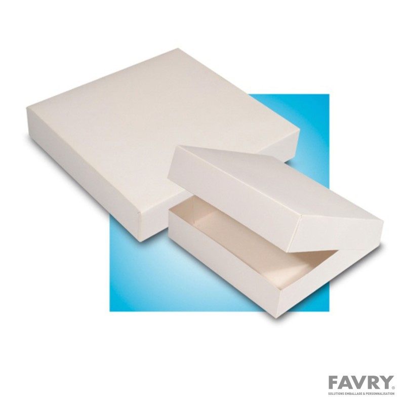 BOITE PATISSIERE BLANCHE 14X07CM ~50