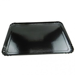 PLATEAU TRAITEUR 28X42CM NOIR INTERIEUR ~25