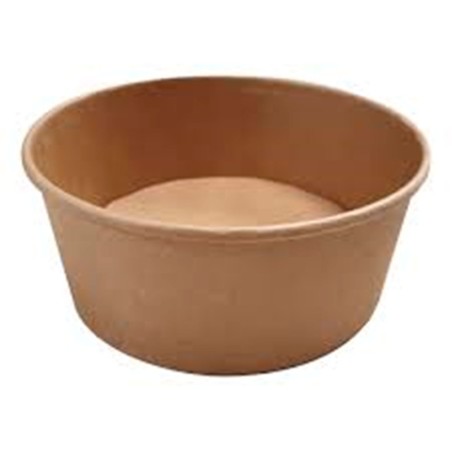 POT CARTON BRUN Ø150 H52MM 500ML ~50 couv 34225