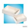 CAISSETTE PATISSIERE CARTON BLANC N°16 16X11 H5CM ~100