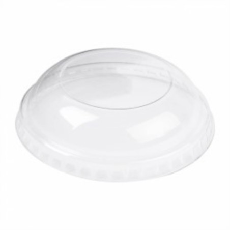 COUVERCLE DOME SANS TROU PET POUR POT GLACE Ø72MM ~100 pour 34782