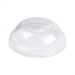 COUVERCLE DOME SANS TROU PET POUR POT GLACE Ø77MM ~100 pour 34783