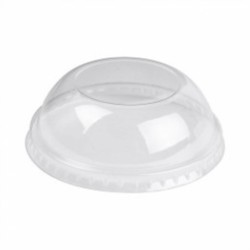 COUVERCLE DOME SANS TROU PET POUR POT GLACE Ø85MM ~100 pour 34784