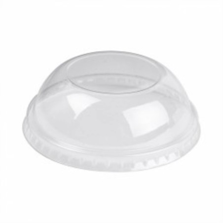 COUVERCLE DOME SANS TROU PET POUR POT GLACE Ø85MM ~100 pour 34784