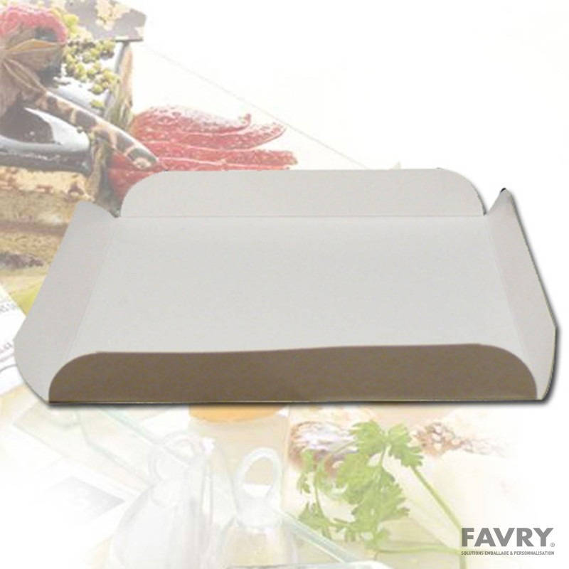 CARRE RAINE CARTON BLANC 11X11+2CM ~250