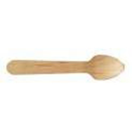 MINI CUILLERE BOIS 9.6CM ~100 - Subst. 38521
