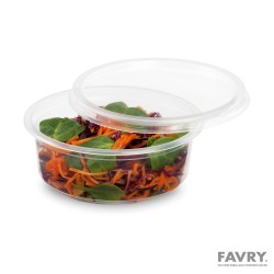 POT ROND TUSIPACK APET CRISTAL Ø117 H43MM 250ML ~50 couv 30706