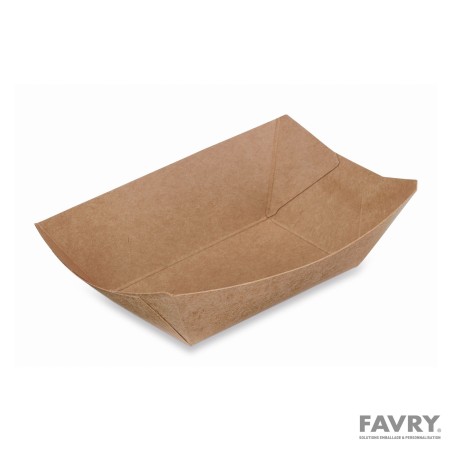 BARQUETTE BATEAU CARTON BRUN CAISSIPACK 200G 85X62 ~ 135X97 H36MM ~1000