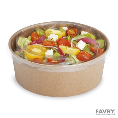POT CARTON BRUN Ø164 H63MM 1100ML ~50 couv 34214-35598