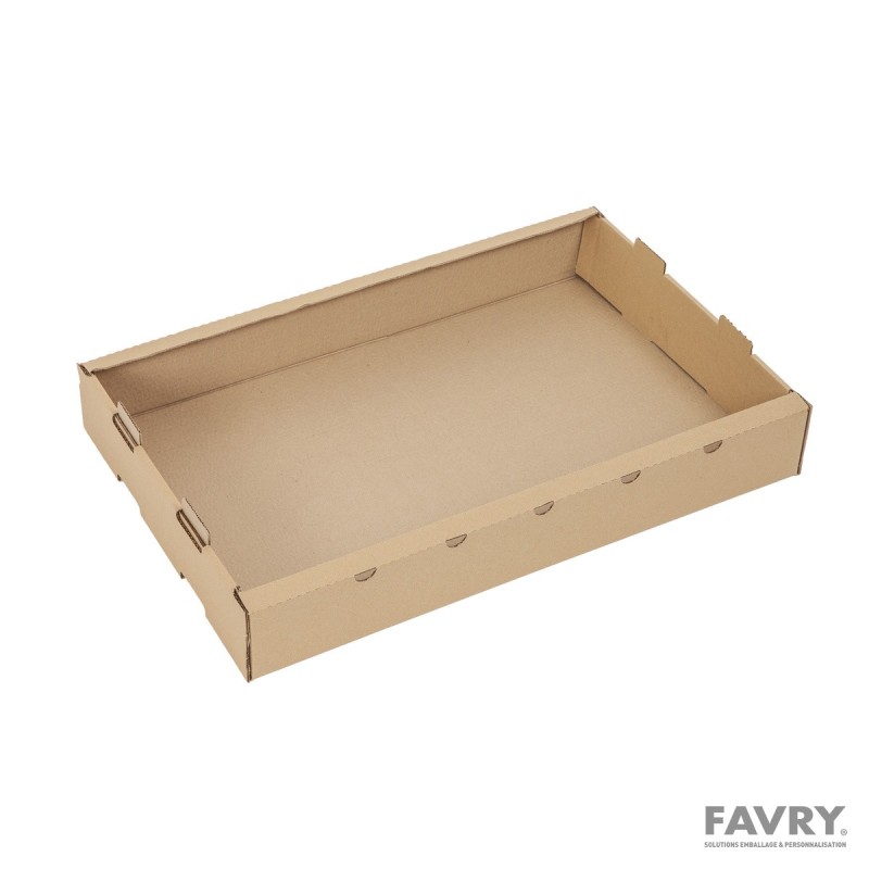CAGETTE CARTON BRUN MICRO CANNELURE N°2 658X425X96MM ~50