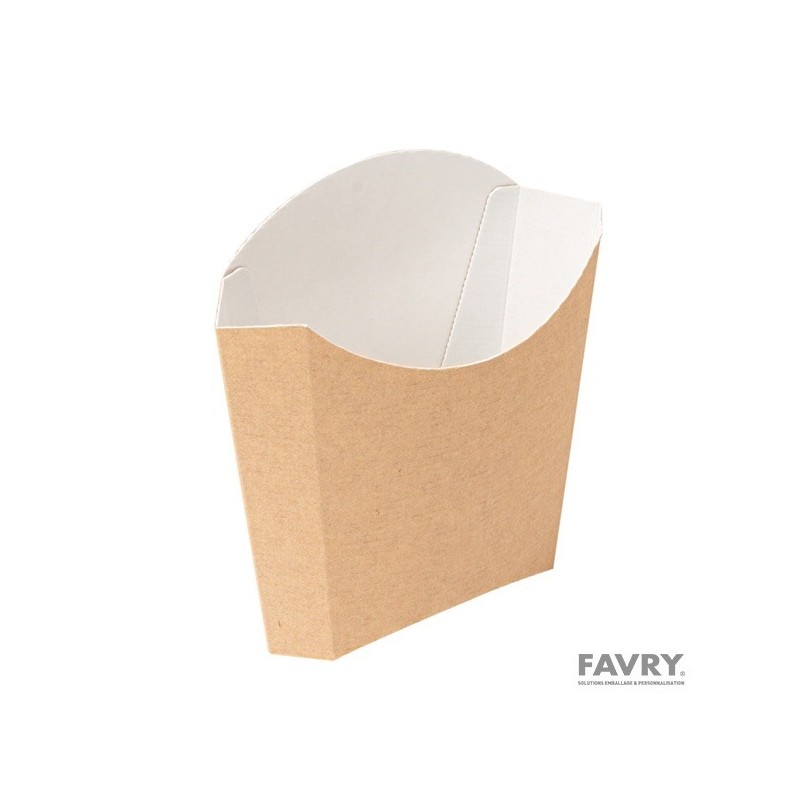 POCHETTE FRITE CARTON BRUN PM 85X35X110MM ~250