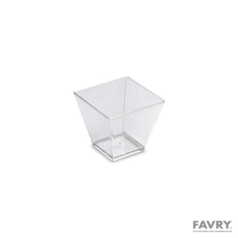 VERRINE CRISTAL PYRAMIDE PS 6CL 48X48 H.46MM ~30