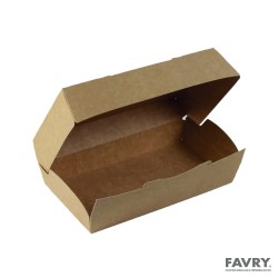 BOITE SANDWICH CARTON BRUN 200X105 H60MM ~100