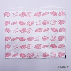 POCHETTE FERMETURE ADHESIVE 250X320MM BOUCHERIE-CHARCUTERIE + FACE TRANSP ~1000
