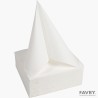 SERVIETTE OUATE DOUBLE POINT 38X38 BLANC ~40