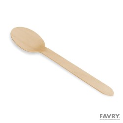 CUILLERE BOIS BOULEAU 16CM ~50