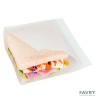 SAC SANDWICH KRAFT BLANC INGRAISSABLE OUVERT 2 COTES 15X15.2CM ~100