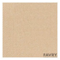 SERVIETTE OUATE 1 PLI 29X29 KRAFT BRUN 100% RECYCLE ~400