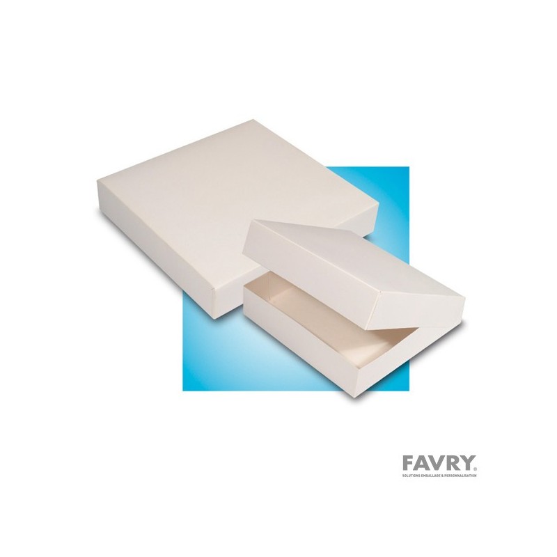 BOITE PATISSIERE BLANCHE 18X08CM ~50