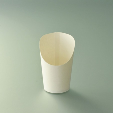 POT WRAP CARTON BLANC 150GR Ø8X12CM ~50