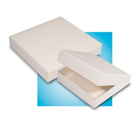 BOITE PATISSIERE BLANCHE 16X08CM ~50