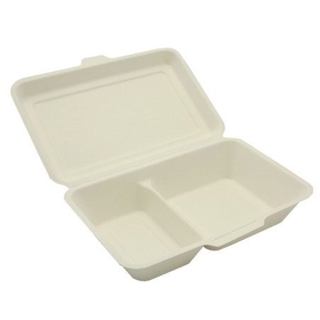BOITE REPAS CANNE A SUCRE 2 CASES 1000ML 24X16 H6CM ~50