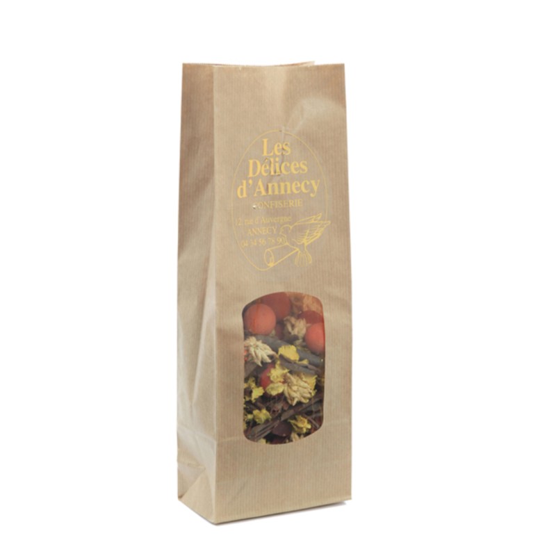 SAC SOS HERBO+FENETRE KRAFT BRUN 100+55X290MM 400ML ~100